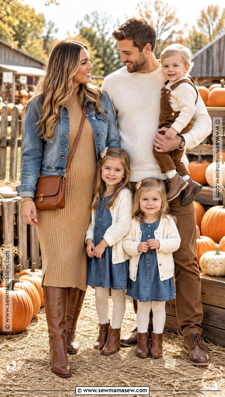 Sweater Dress Family Pumpkin Patch Outfit - 20 pumpkin patch outfit ideas for family