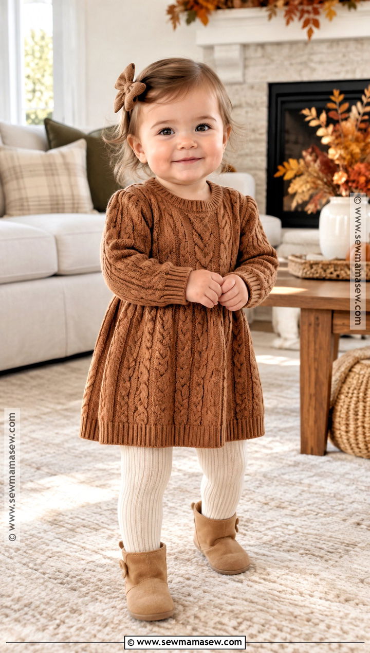 Sweater Dress Thanksgiving Baby Outfit - 15 thanksgiving baby outfits