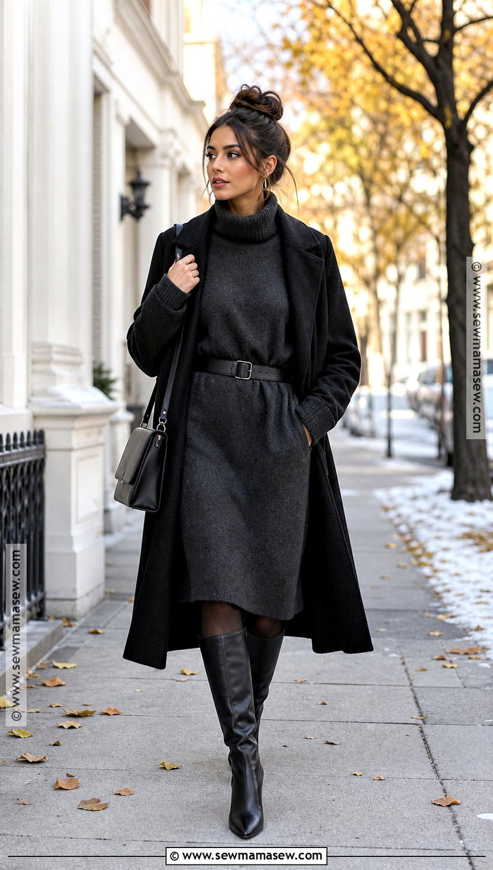 Sweater Dress Witch Outfit - 35 witches outfit ideas