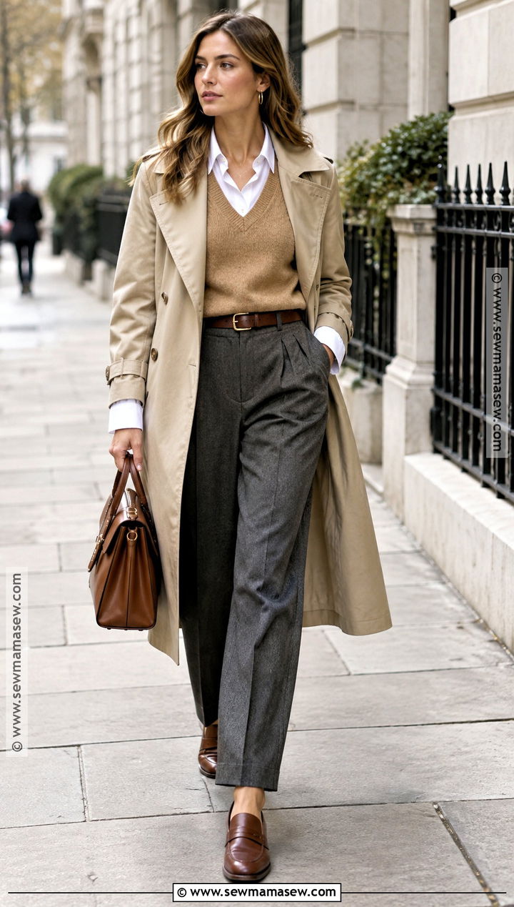 Sweater Vest And Button Down Business Casual Outfit - 15 business casual outfits 2026 fall