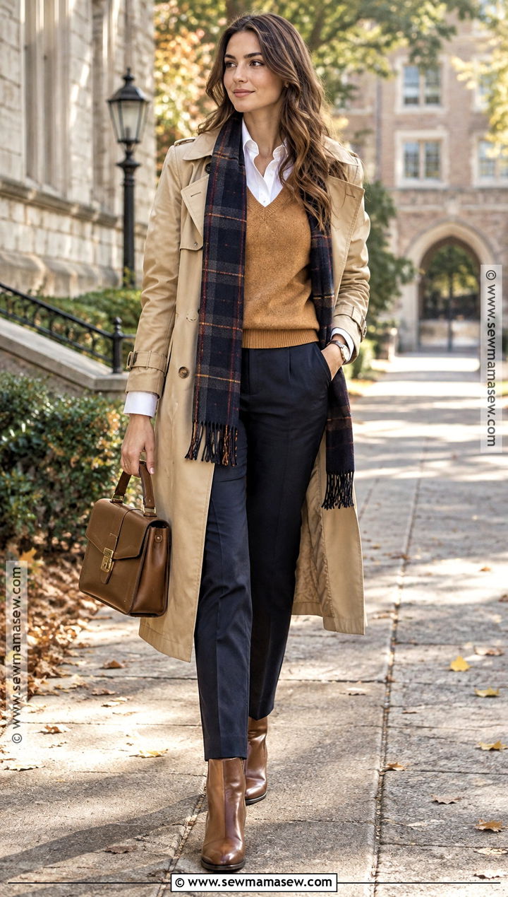 Sweater Vest And Button Down Cold Weather Outfit - 25 fall cold weather outfits