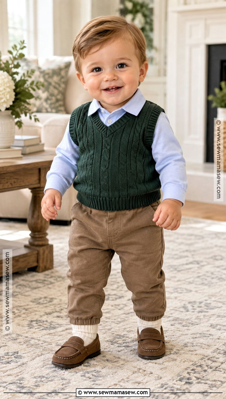 Sweater Vest Baby Boy Fall Outfit - 20 fall outfits for baby boys