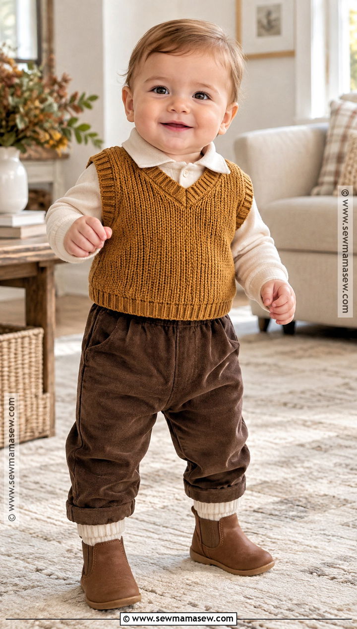 Sweater Vest Baby Fall Outfit - 25 baby fall outfits