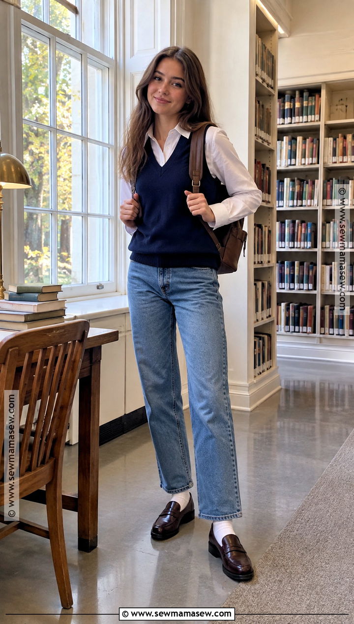Sweater Vest Fall School Outfit - 20 school outfits for fall