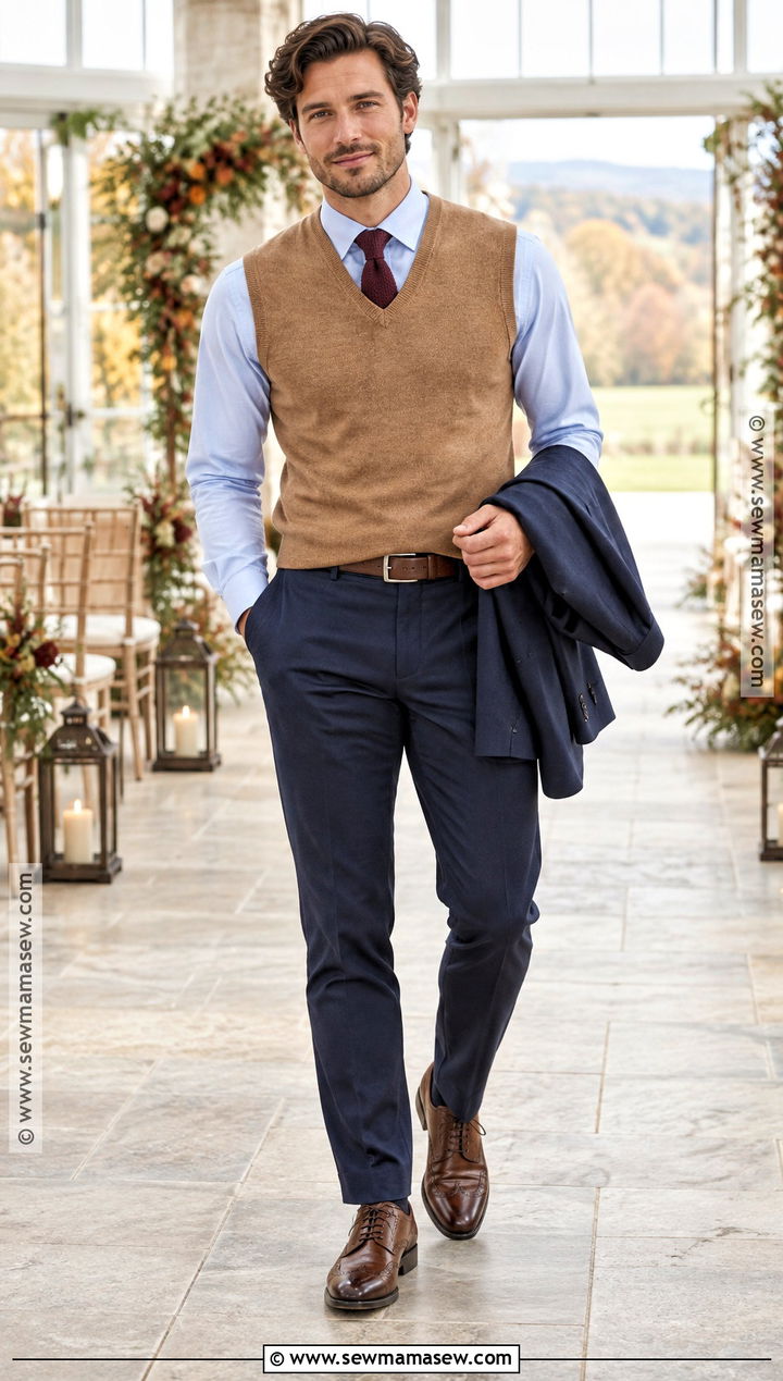Sweater Vest Fall Wedding Attire - 20 mens fall wedding attire ideas