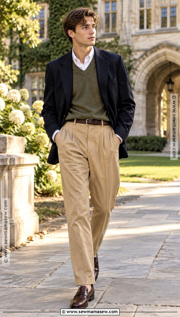 Sweater Vest With Button Down Shirt - 15 Fall Sweaters for Men