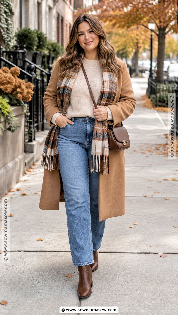 Sweater and Straight Leg Jeans Outfit - 15 Casual Fall Winter Outfits for Women