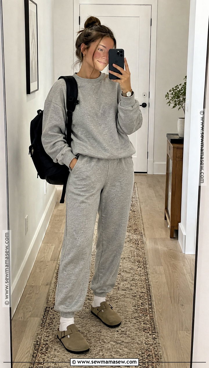 Sweatpants And Boston Birkenstocks Outfit - 15 back to school outfits with birkenstocks