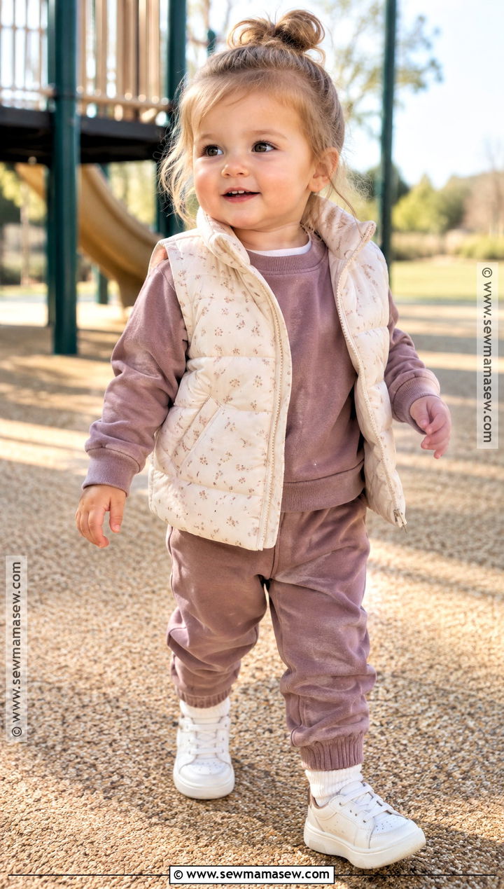 Sweatshirt And Joggers Baby Fall Outfit - 20 baby fall outfits for girls