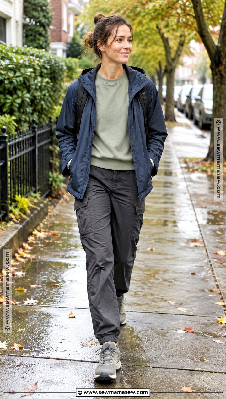 Sweatshirt And Utility Pants Nanny Outfit - 15 nanny outfit ideas fall