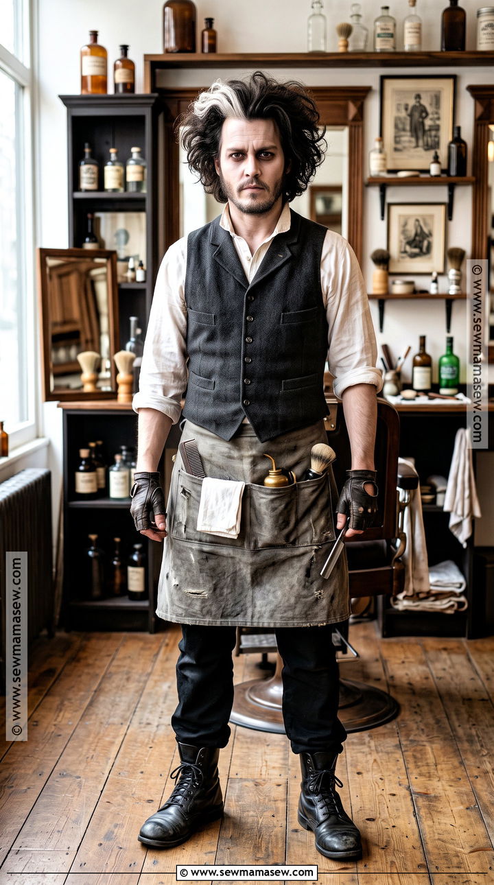 Sweeney Todd Barber Apron Costume - 30 Sweeney Todd Costume Ideas