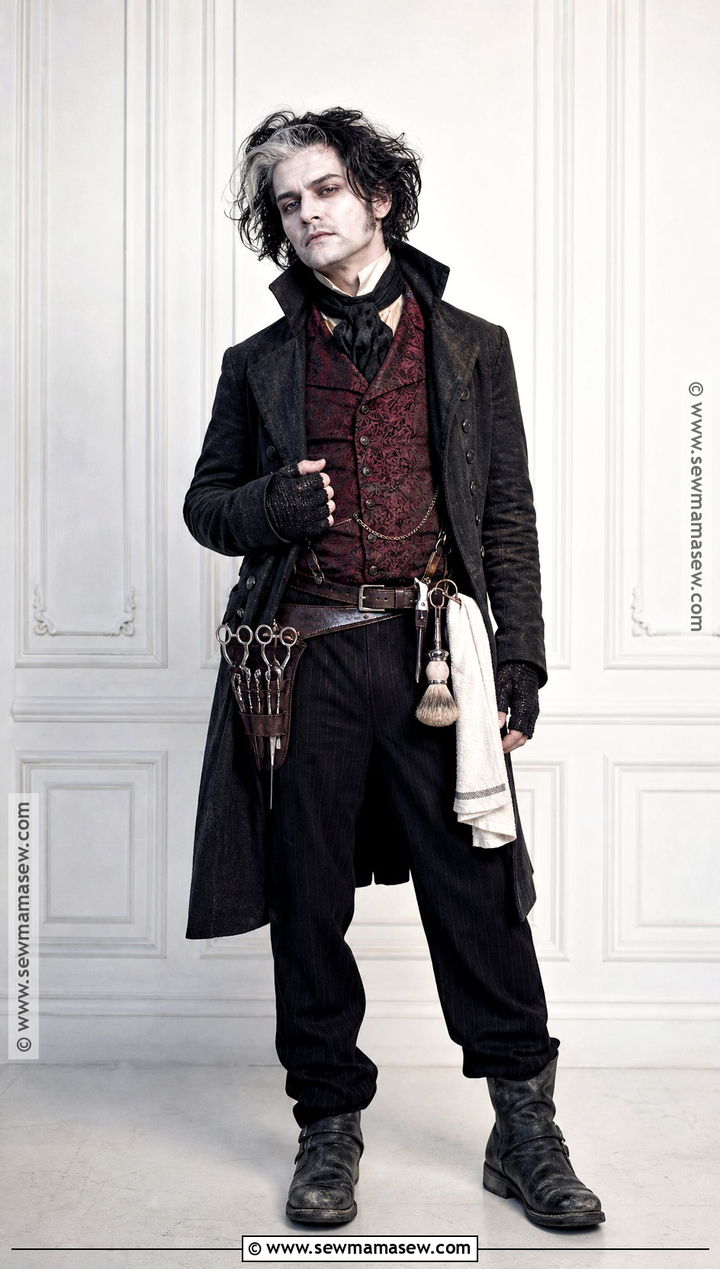 Sweeney Todd Costume With Red Vest - 30 Sweeney Todd Costume Ideas