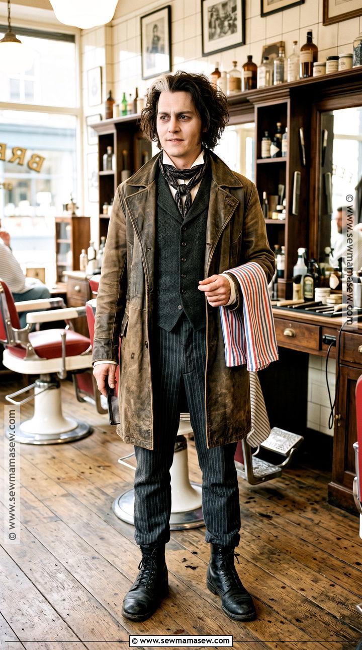 Sweeney Todd Victorian Costume - 30 Tim Burton Characters Costumes