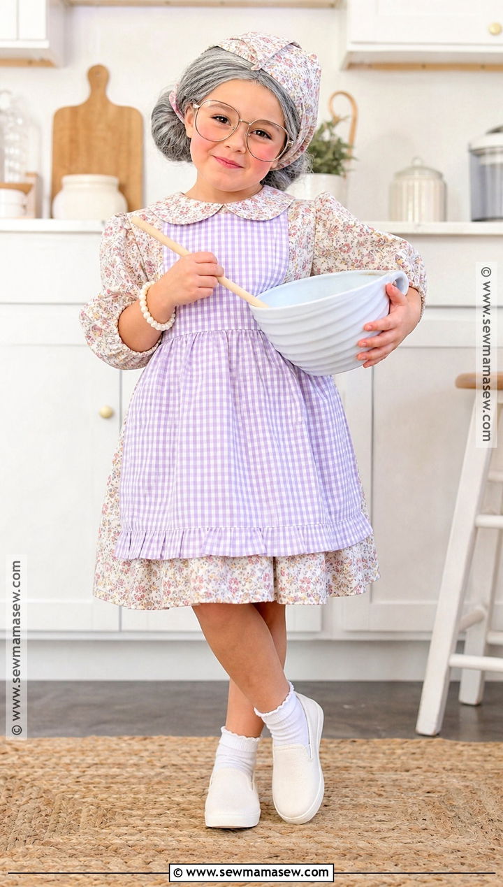 Sweet Baking Grandma Old Lady Costume - 30 old lady costume ideas for kids