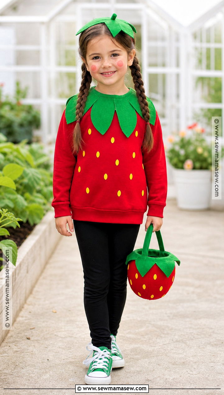 Sweet Strawberry Costume - 30 Easy Halloween Costumes For School