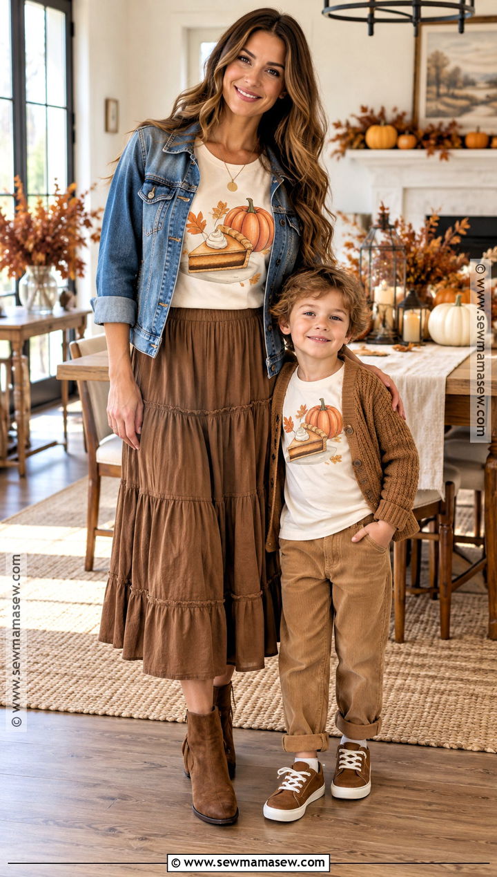 Sweet as Pumpkin Pie Fall Shirts - 15 fall mommy and me shirts