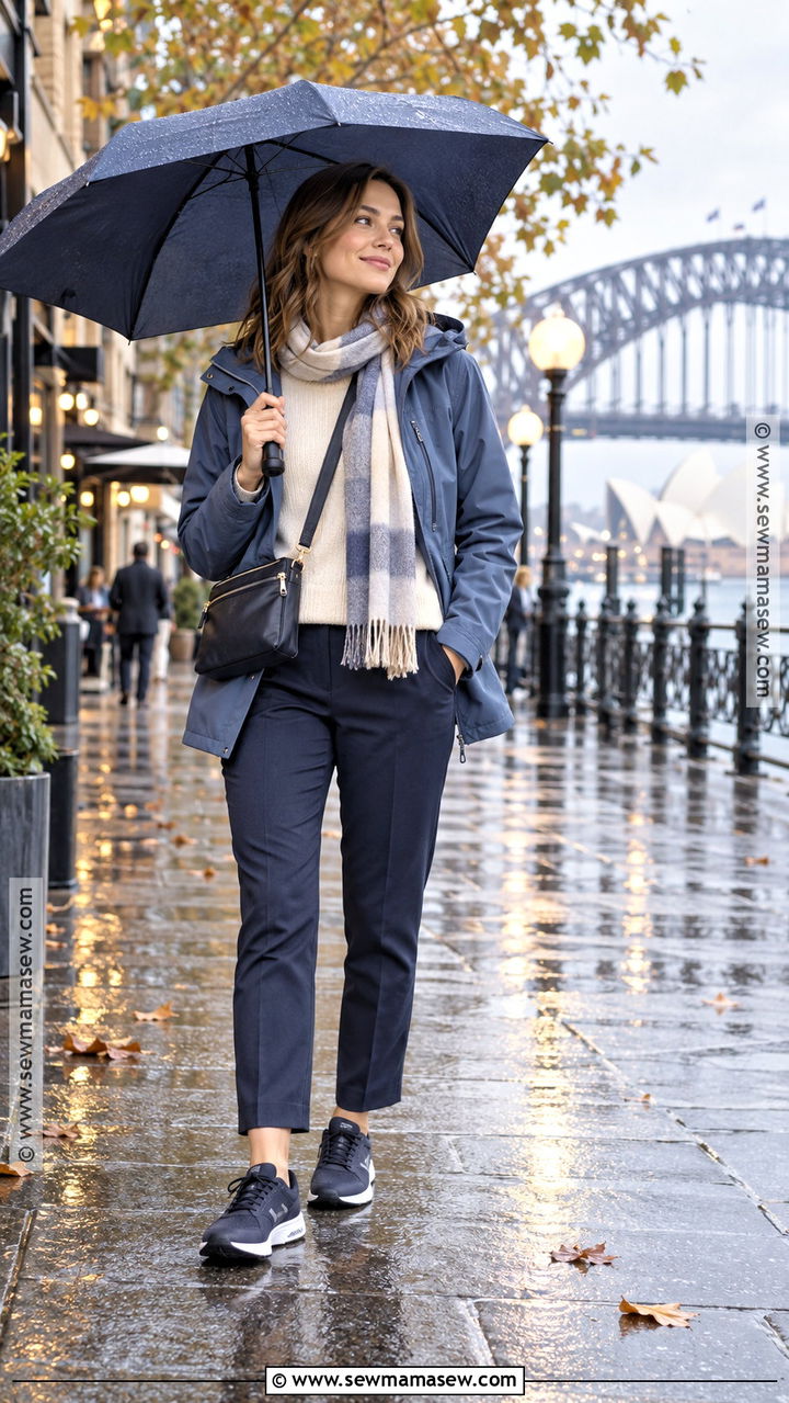 Sydney Autumn Rain Jacket And Trousers Outfit - 20 Sydney Australia Outfits Autumn