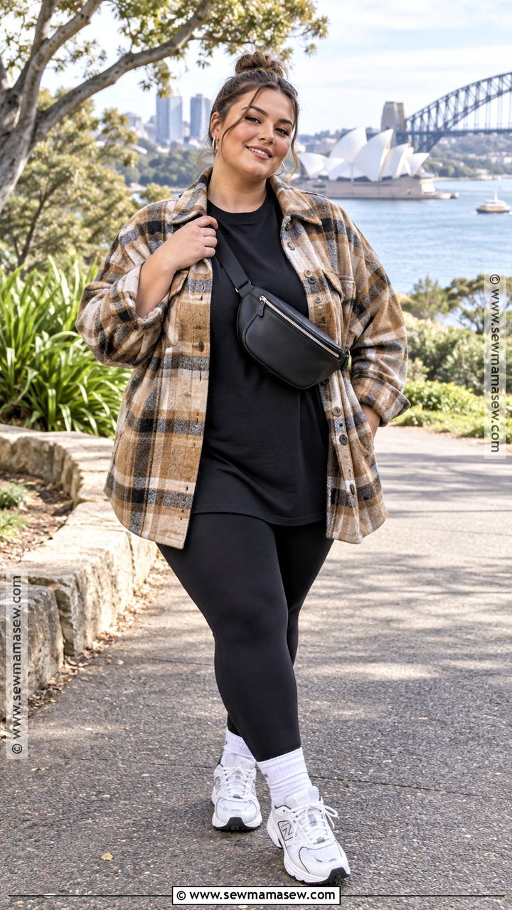 Sydney Autumn Shacket And Leggings Outfit - 20 Sydney Australia Outfits Autumn