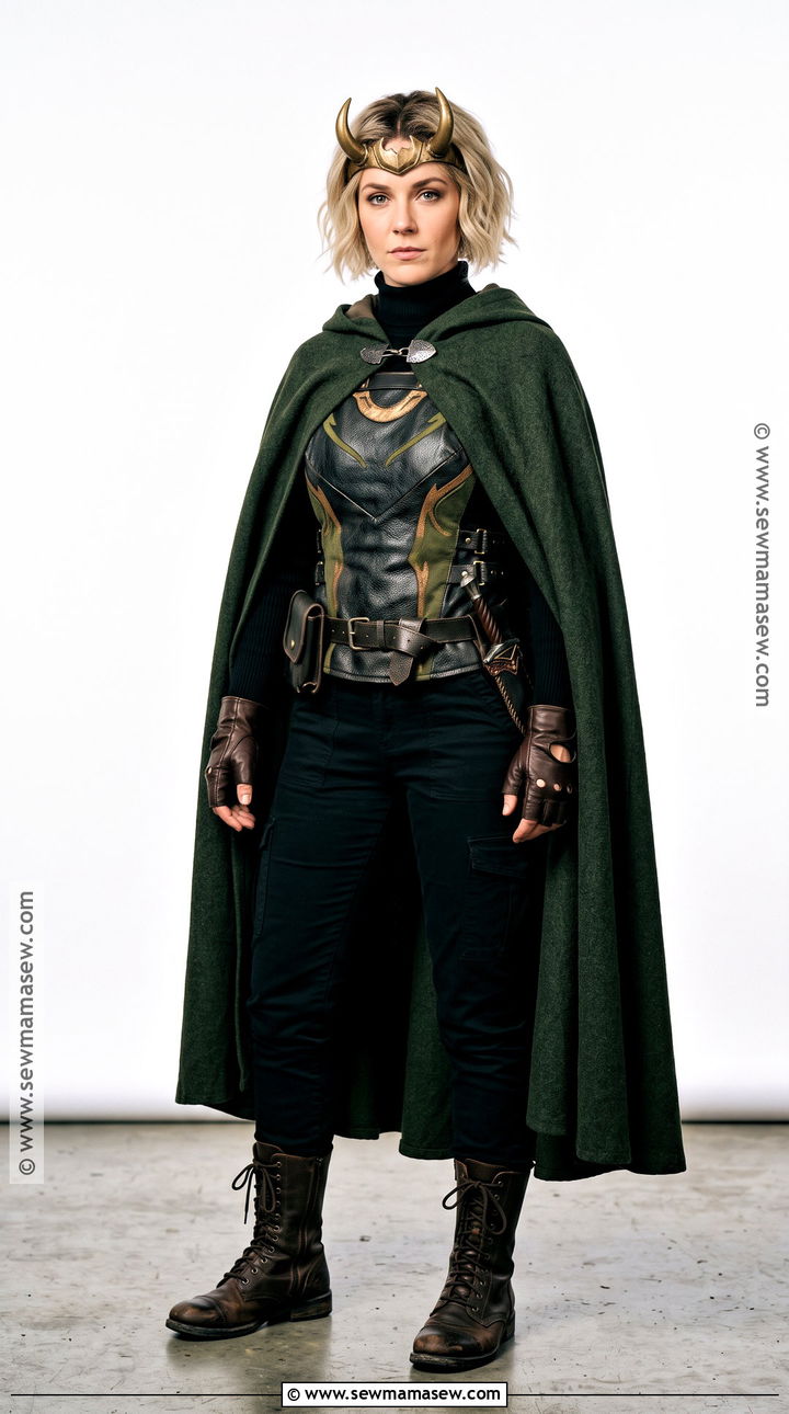Sylvie Loki Costume With Broken Horn Crown - 30 Loki Costume Ideas for Females
