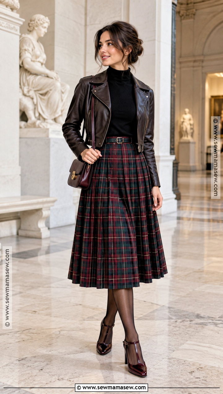 T Strap Heels With Pleated Skirt - 25 fall heels