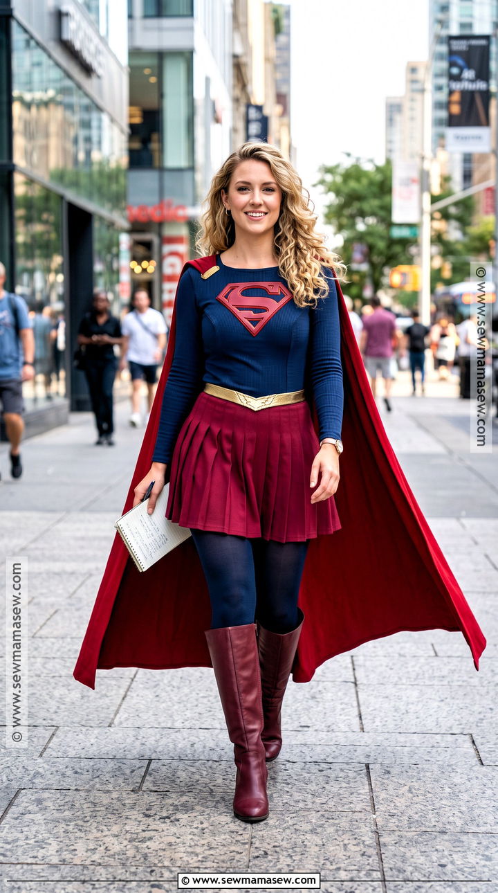 TV Supergirl Skirt Costume - 30 Supergirl Halloween Costume Ideas