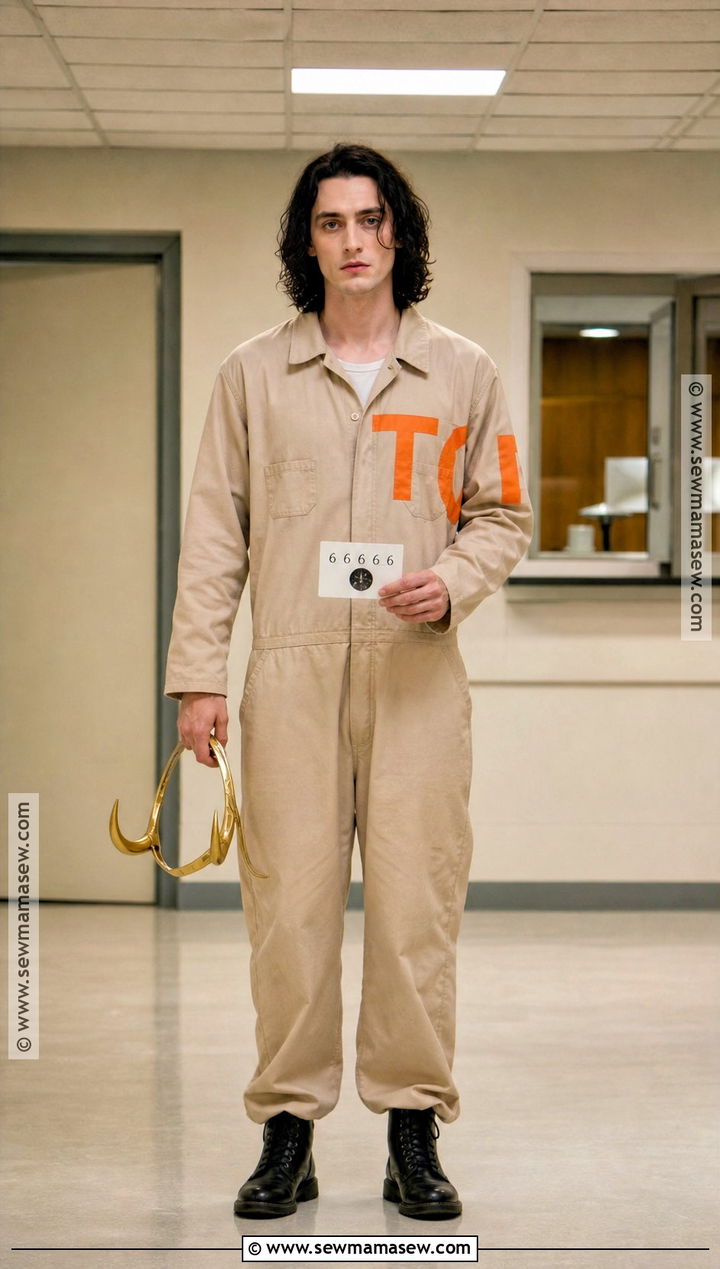 TVA Prisoner Loki Costume With Beige Jumpsuit - 35 loki costume ideas