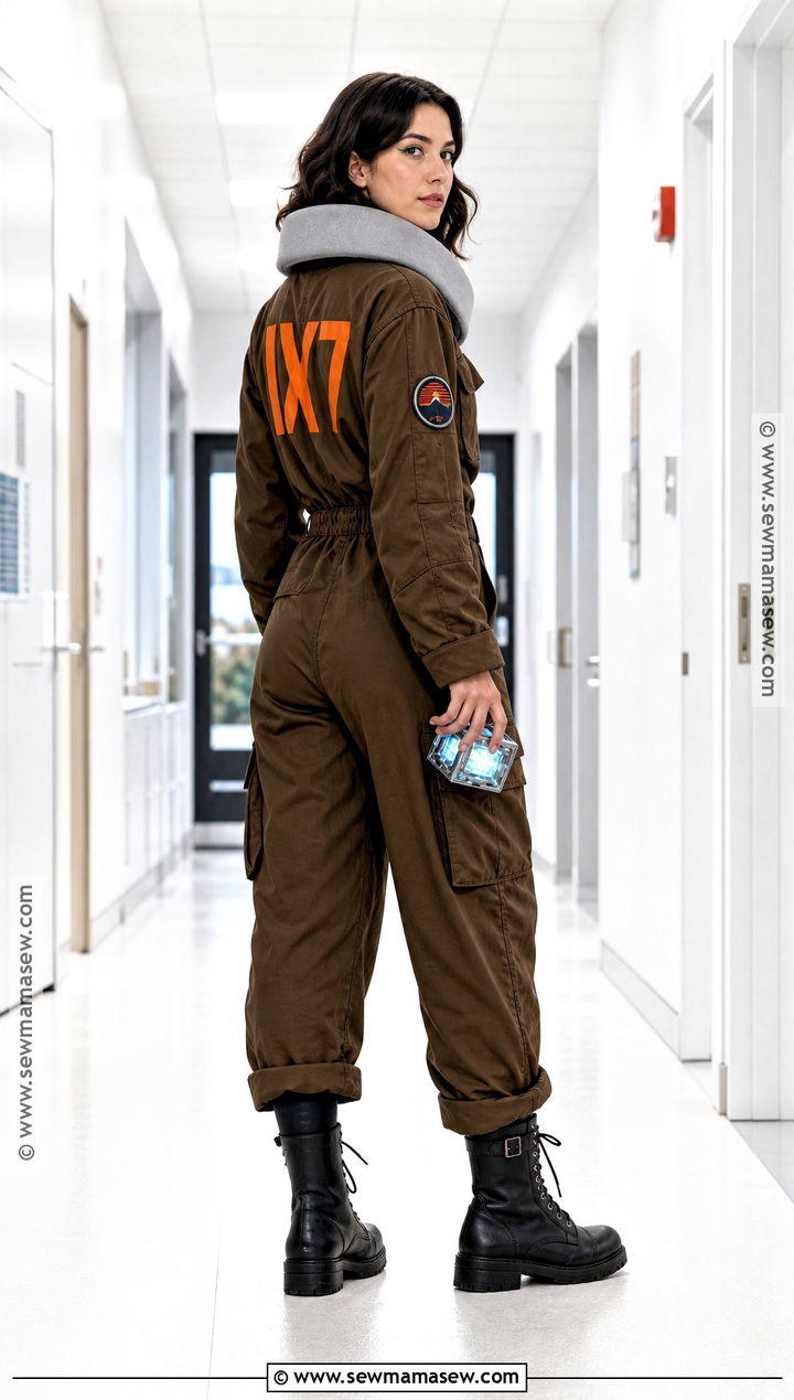 TVA Variant Loki Costume With Brown Jumpsuit - 30 Loki Costume Ideas for Females