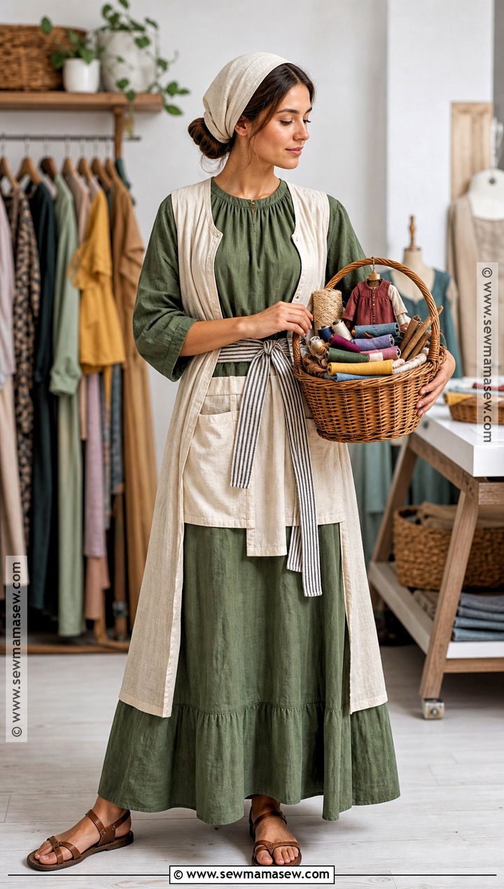 Tabitha Costume With Handmade Garments - 30 Biblical Costumes for Women