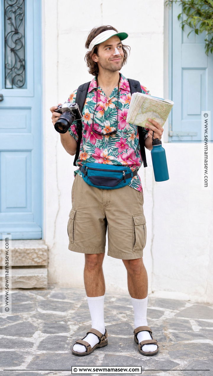 Tacky Tourist Costume With Floral Shirt - 50 halloween costume ideas