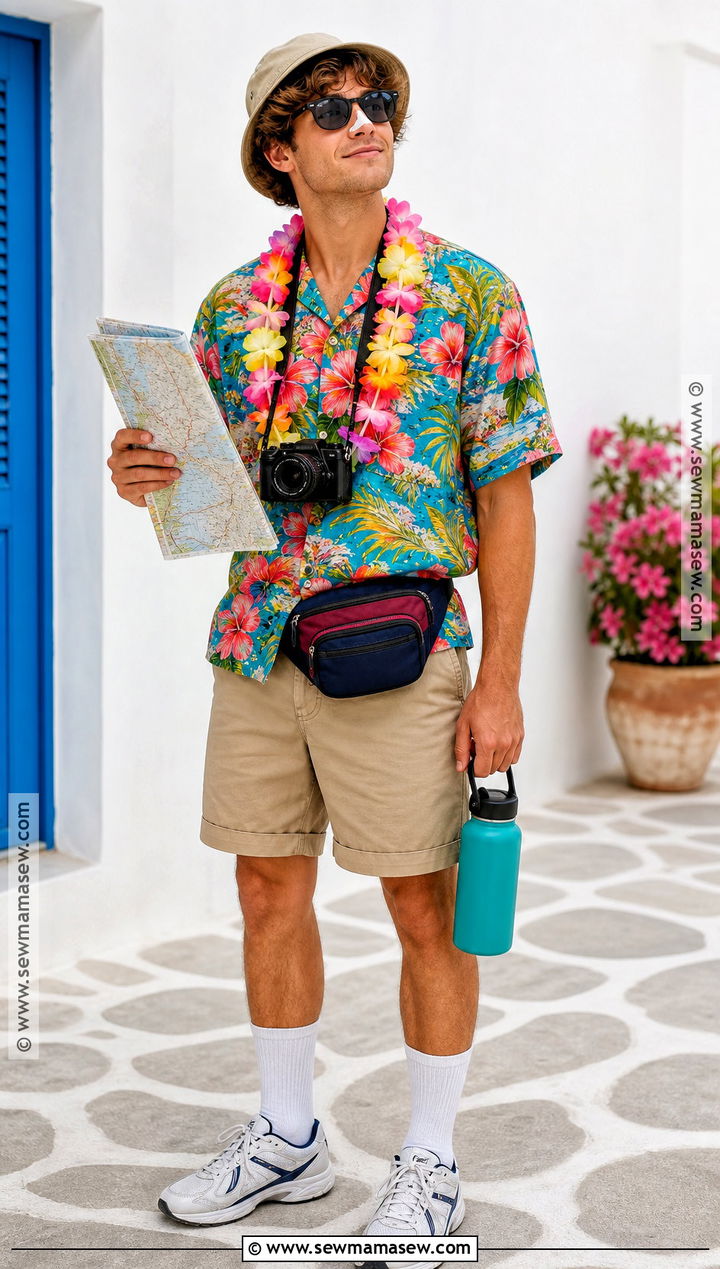 Tacky Tourist Costume With Hawaiian Shirt - 45 easy last minute halloween costumes