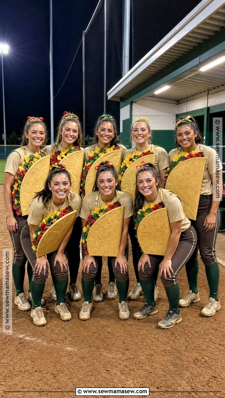 Taco Softball Team Costume - 30 softball halloween costumes