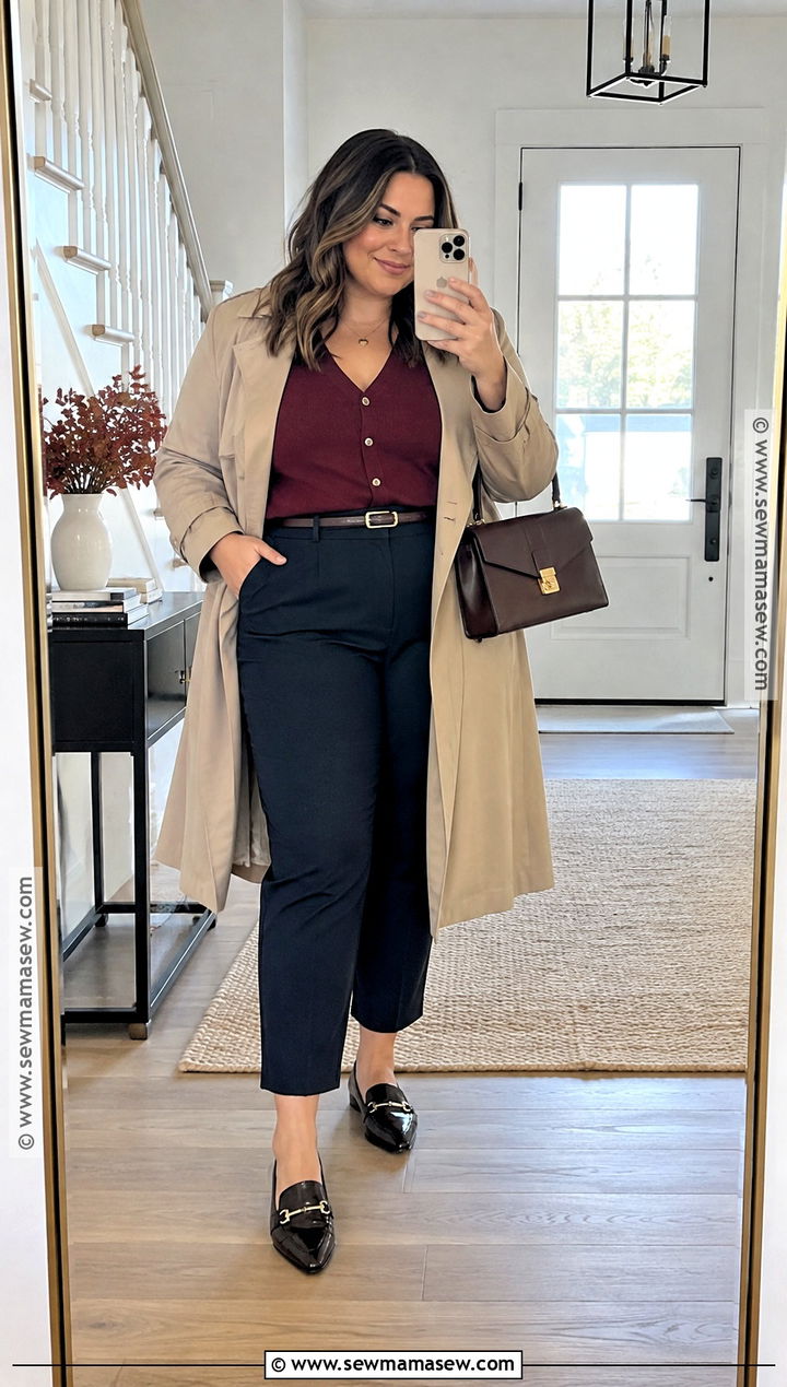 Tailored Pants And Cardigan Church Outfit - 15 Fall Sunday Outfit Church Ideas