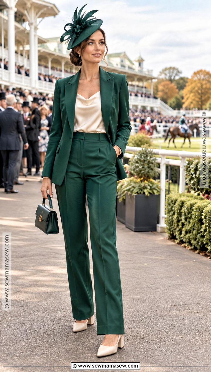 Tailored Trouser Suit Fall Horse Race Outfit - 20 Fall Horse Race Outfit Ideas
