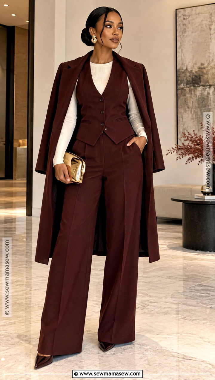 Tailored Vest And Trousers Fall Birthday Outfit - 15 40th birthday outfits for women fall