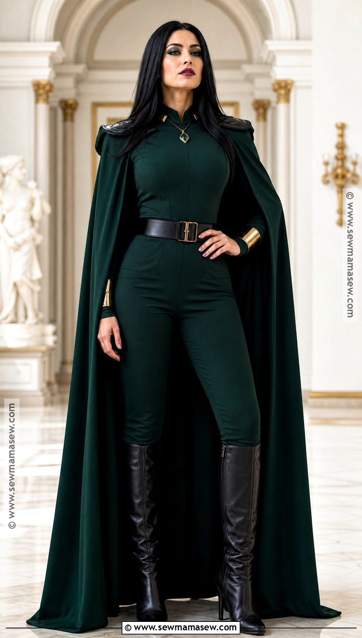 Talia Al Ghul Costume With Green Cape - 30 dc costumes for females