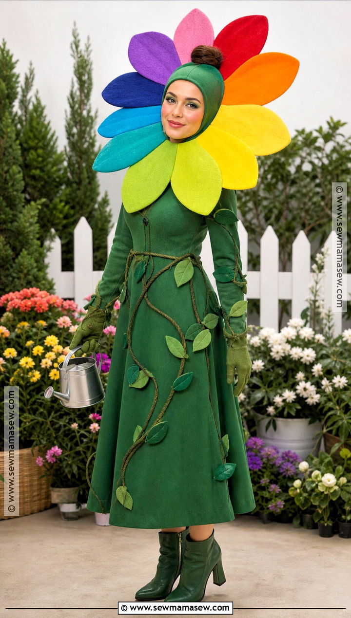 Talking Flower Costume With Petal Collar - 35 alice in wonderland costume ideas