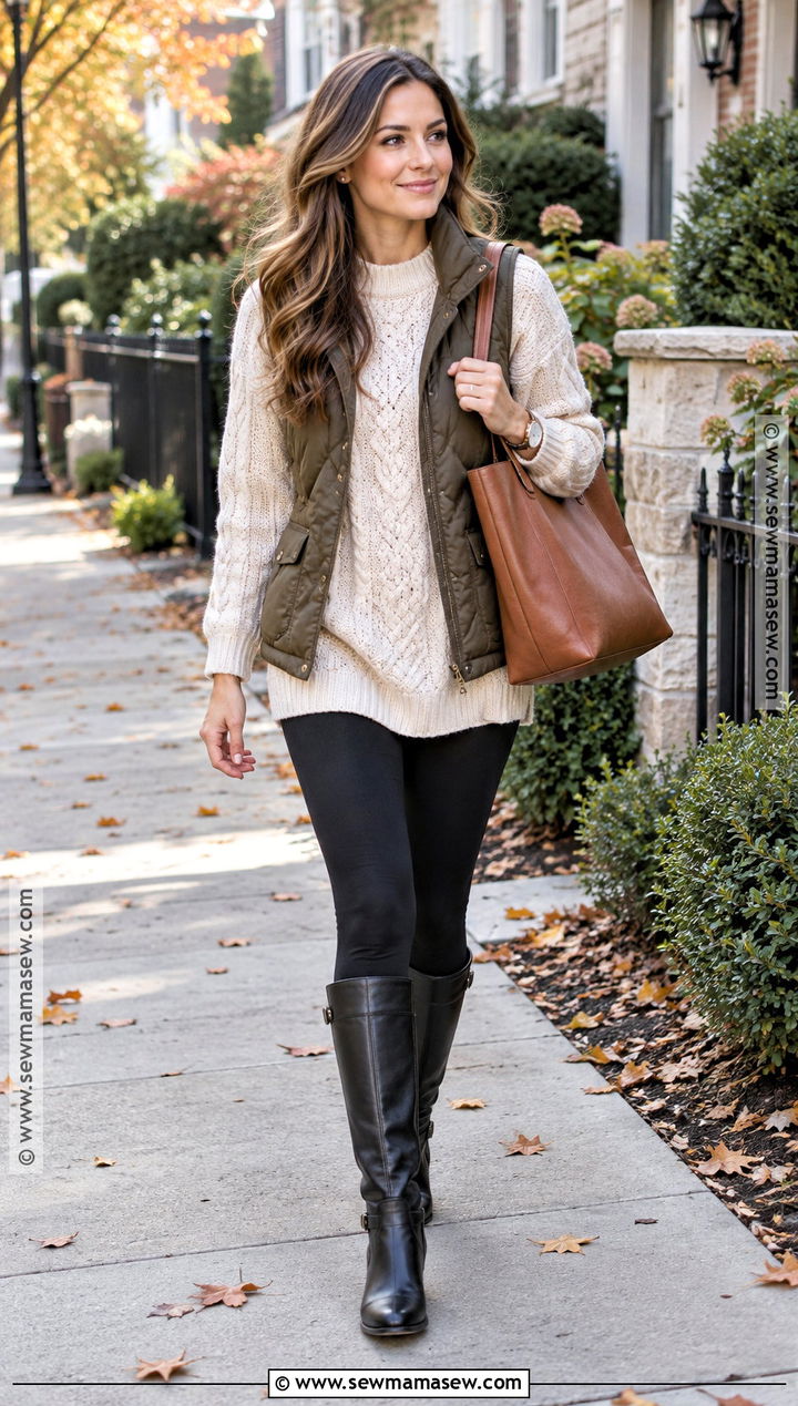 Tall Boots With Leggings And Oversized Sweater - 15 tall boots outfit fall styles 2026