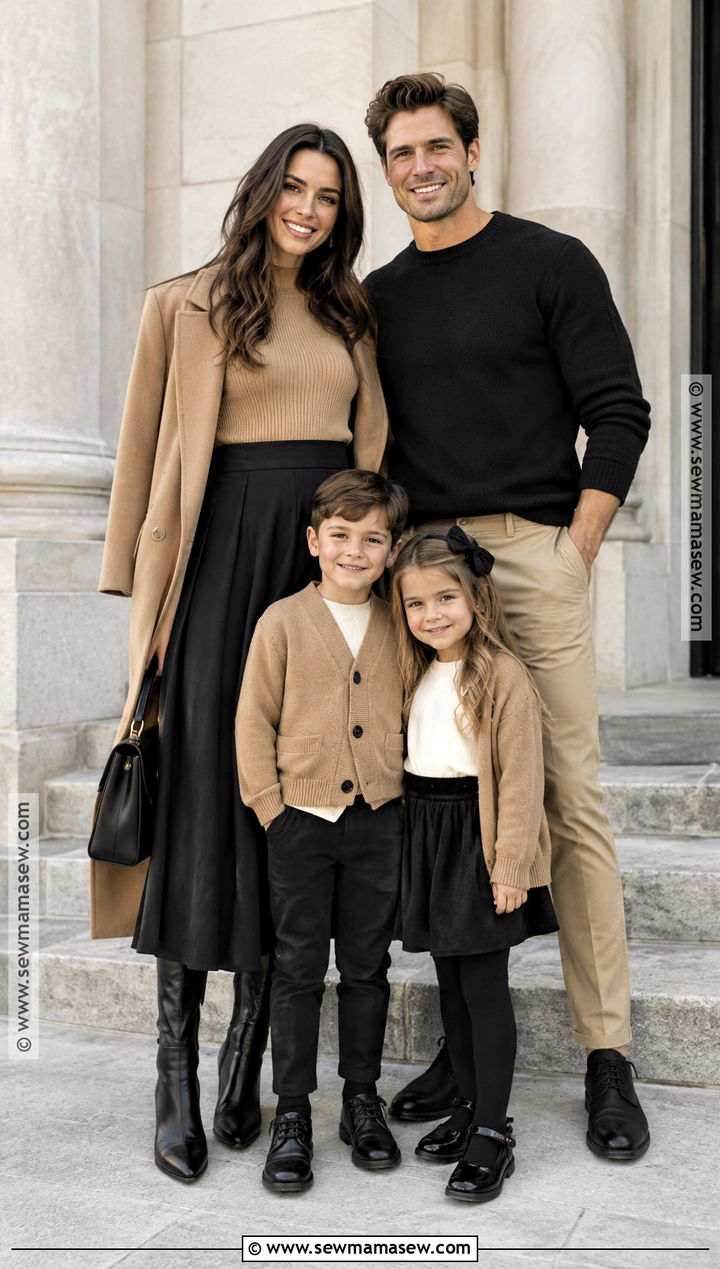 Tan And Black Fall Family Picture Outfits - 15 fall neutral outfits family pictures