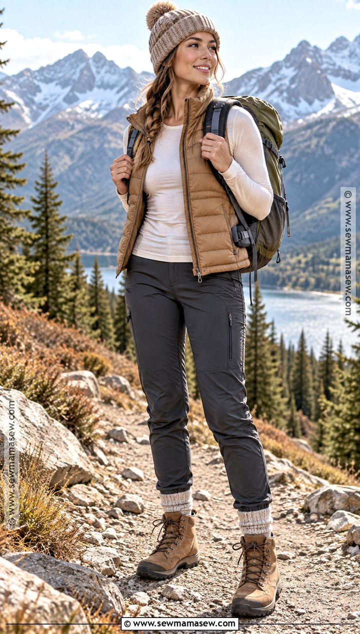 Tan Autumn Hiking Boots With Fleece Lined Pants - 15 Autumn Hiking Boots