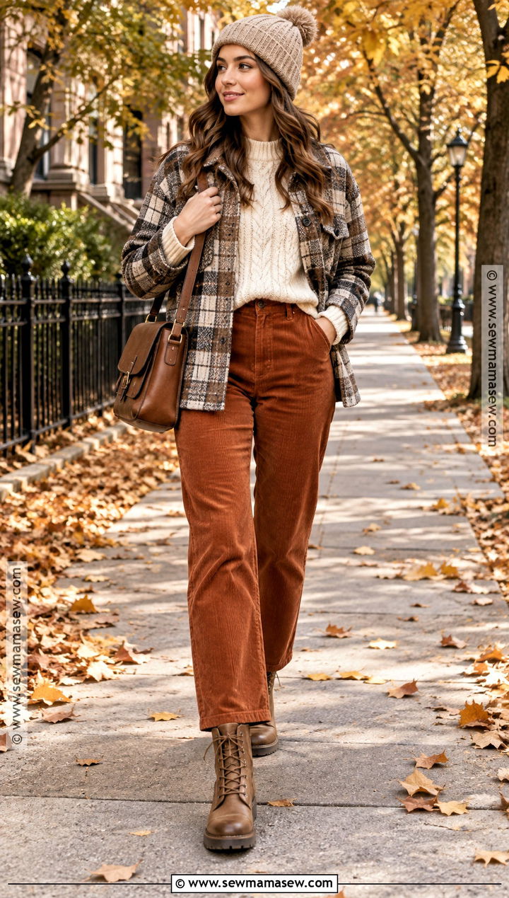 Tan Combat Boots With Corduroy Pants - 15 tan combat boots outfit fall
