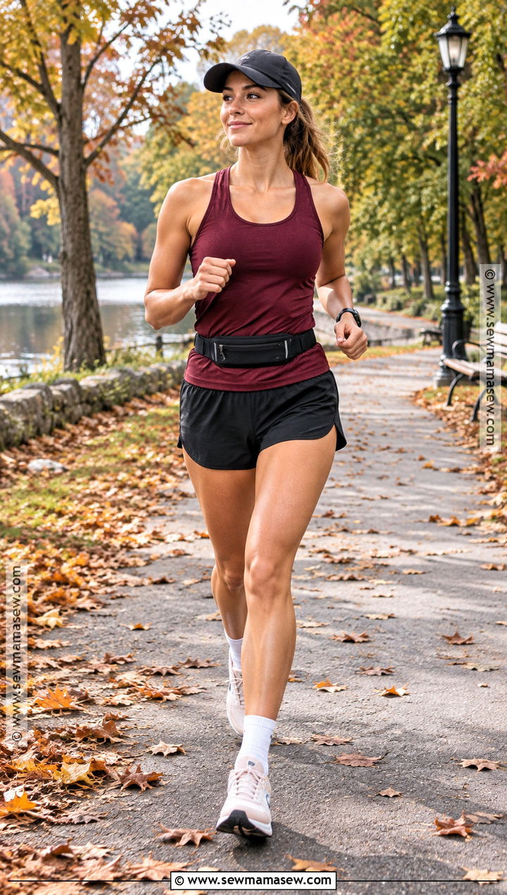 Tank Top And Running Shorts Fall Running Outfit - 25 fall running outfit ideas