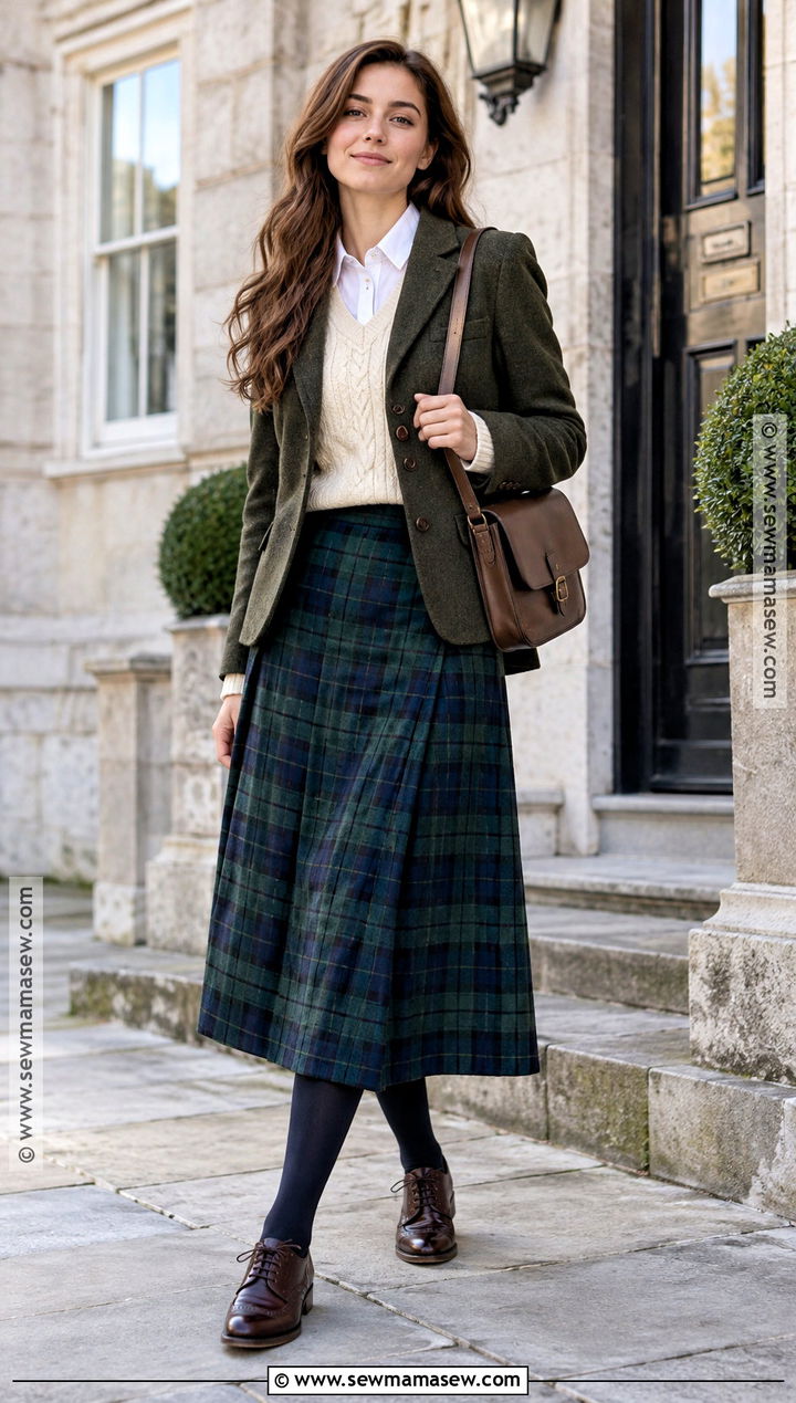 Tartan Kilt Autumn Skirt Outfit - 20 autumn skirts