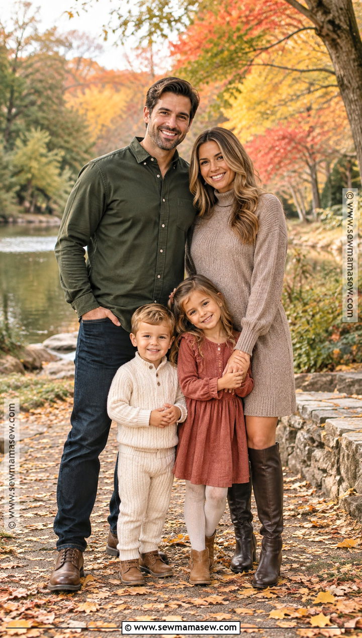 Taupe Fall Family Picture Outfits - 15 colors to wear for fall family pictures ideas