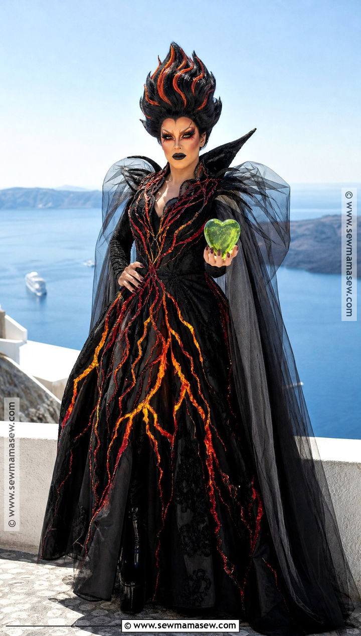Te K Costume With Lava Dress - 40 disney villain costumes