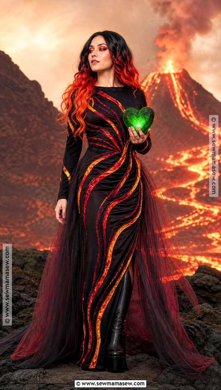 Te K Costume With Lava Dress - 30 Disney Villain Costumes for Women