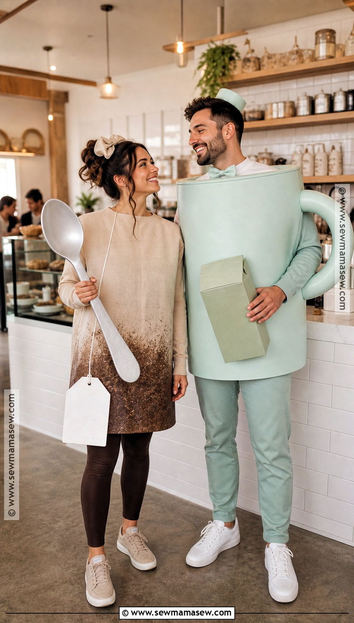 Tea Bag And Mug Couple Costume - 40 original halloween costumes