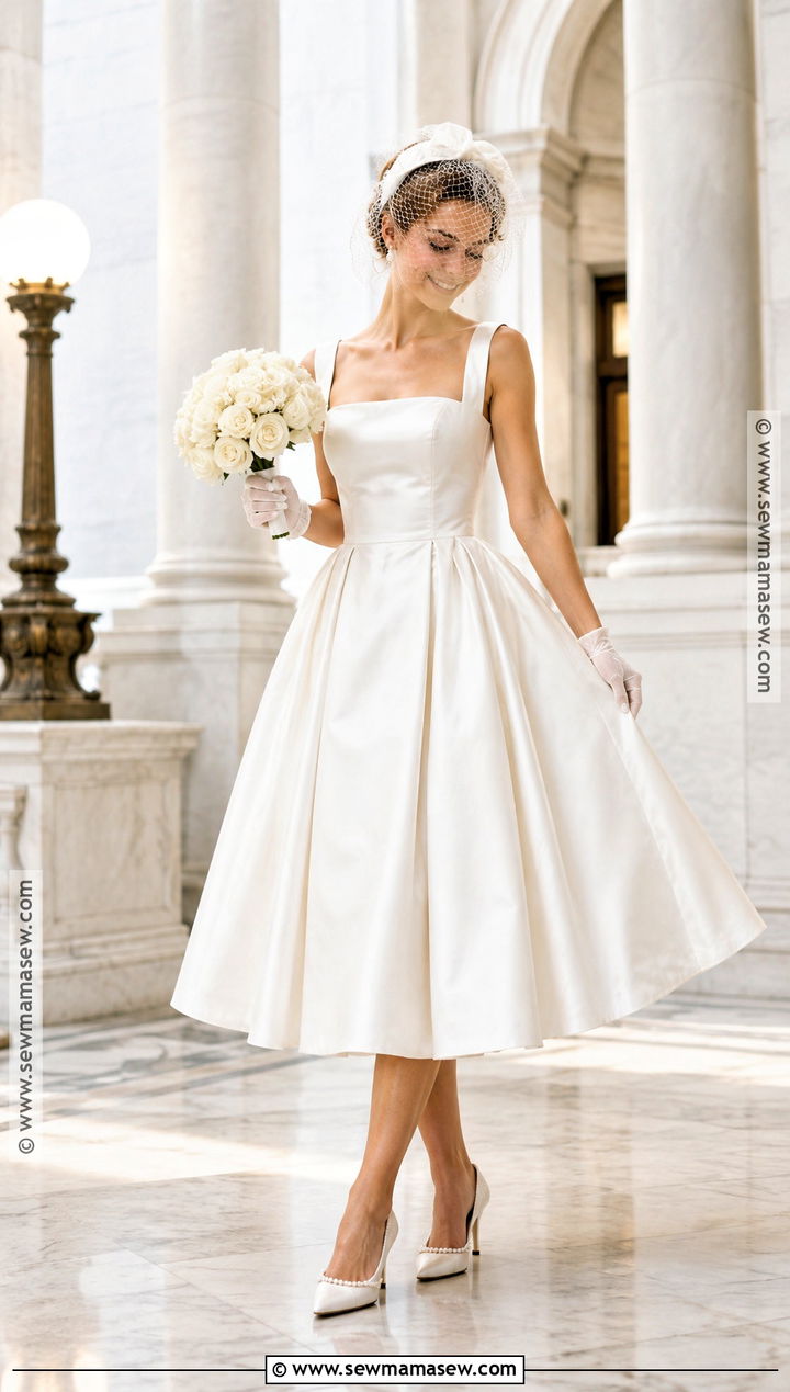 Tea Length Fall Bridal Look - 15 fall bridal looks