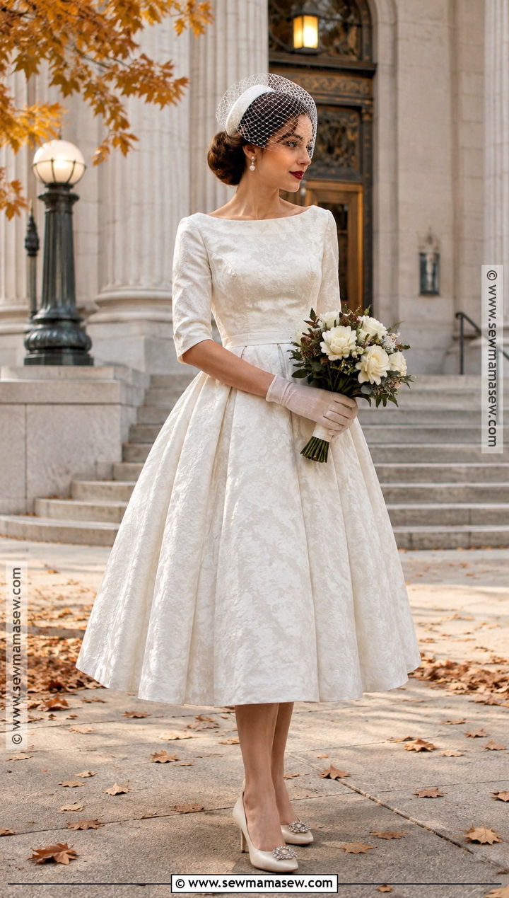 Tea Length Fall Wedding Dress - 15 fall wedding dress ideas brides