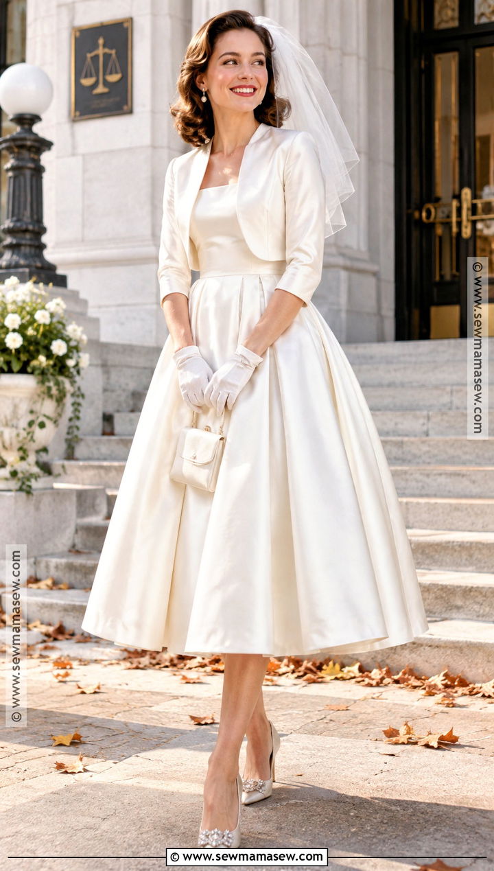 Tea Length Fall Wedding Dress - 15 Fall Wedding Dress Styles