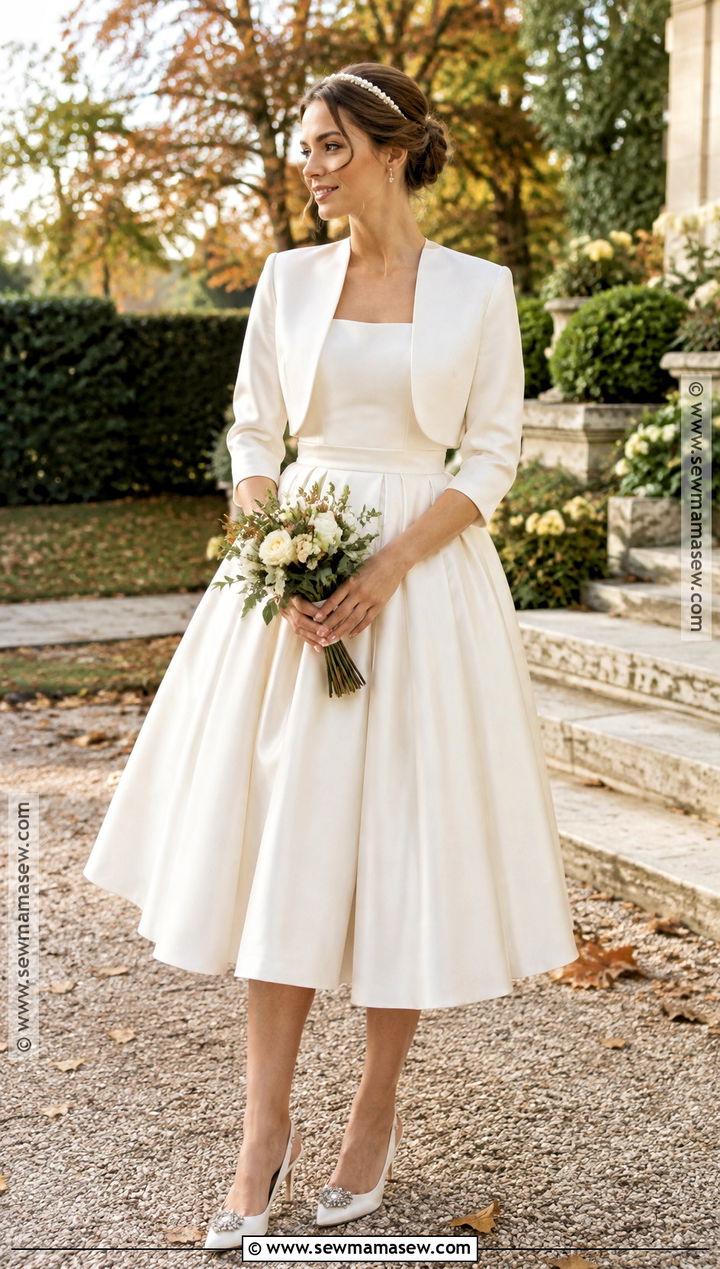 Tea Length Fall Wedding Dress - 25 fall wedding dresses bride